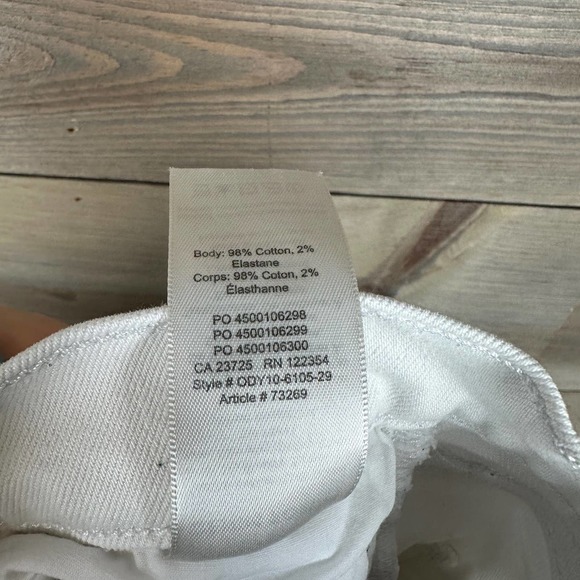 Denim Forum White The Arlo High Rise Straight Jeans - Picture 6 of 7